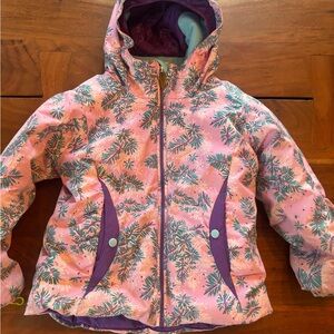 Obermeyer Pink and Purple Kids Puffer ski or snow jacket